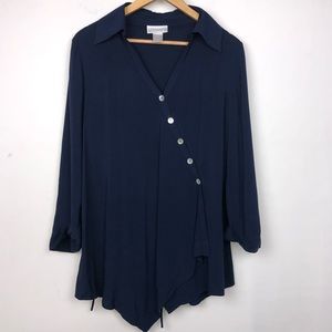 Soft Surroundings Tencel Wrap Tunic Top